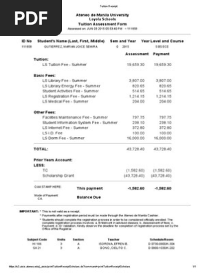 receipt