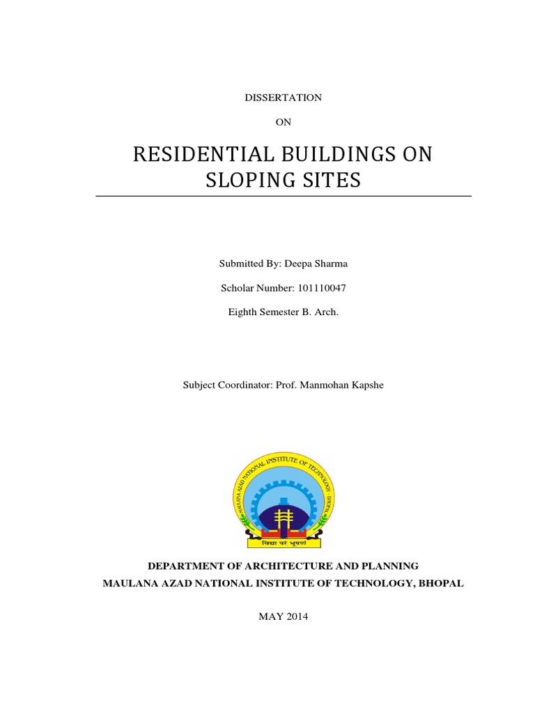 Residential Buildings on Sloping Sites | PDF | Masonry | Mortar (Masonry)