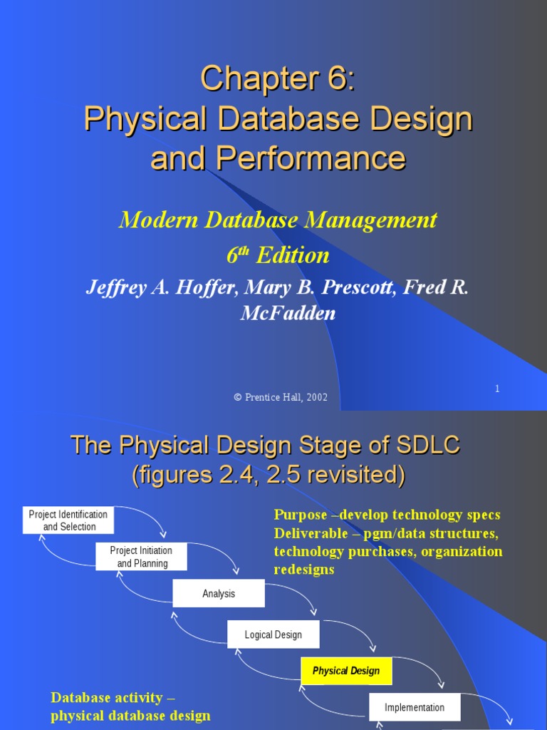 Chap06 Physical Database Design and Performance PDF Database