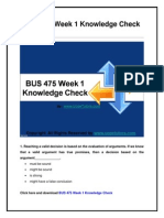 BUS 475 Week 1 Knowledge Check UOP New Tutorials