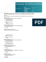 SAP Certified Application Associate - SAP HCM Payroll With ERP 6.0 EHP7