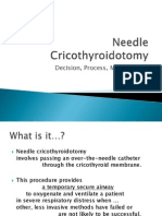 Needle Cricothyroidotomy