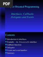 Interfaces, Callbacks, Delegates and Events