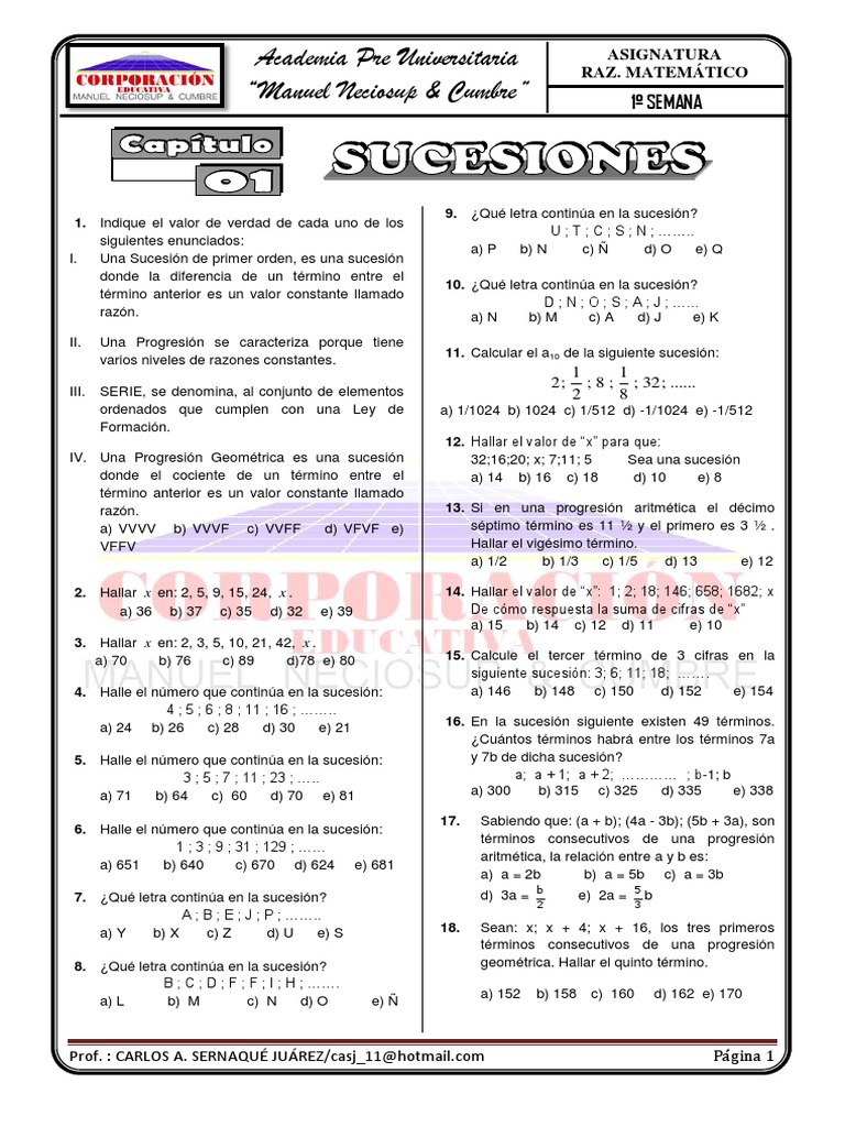 1 Sucesiones Proporcion Estructuras Matematicas