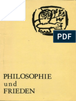 1984 Philosophie Und Frieden - BOOK