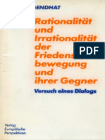 1983 Rationalität Und Irrationalität Der Friedensbewegung - BOOK