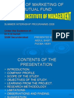 Study of Marketing of Mutual Fund