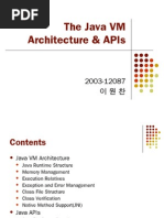 The Java VM Architecture & Apis