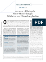 Measurement of Pectoralis Minor Muscle Length- Validation and Clinical Application