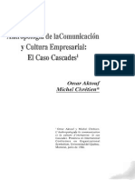 Antropología de La Comunicación y Cultura Empresarial - El Caso de Cascades