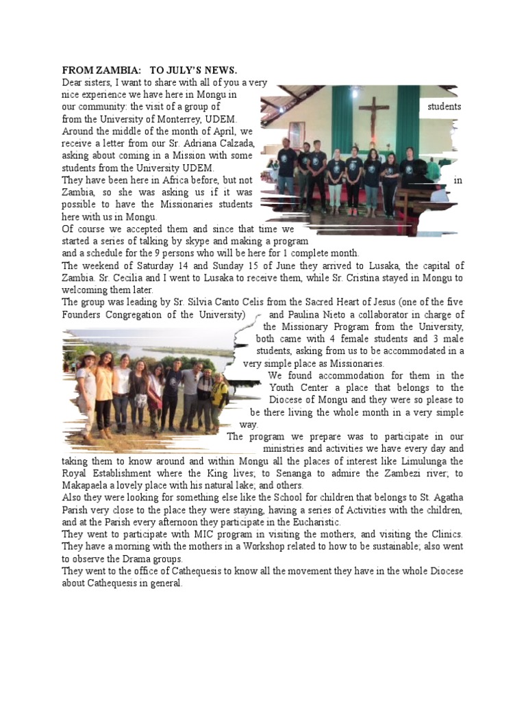 LATEST NEWS IN ZAMBIA TODAY HEADLINES PDF visual data 2