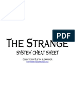 The Strange: System Cheat Sheet