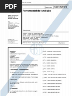 NBR 12798 - 1993 - Ferramental de Fundição