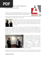 Francis Maude Visits Midlands Cyber Security Firm