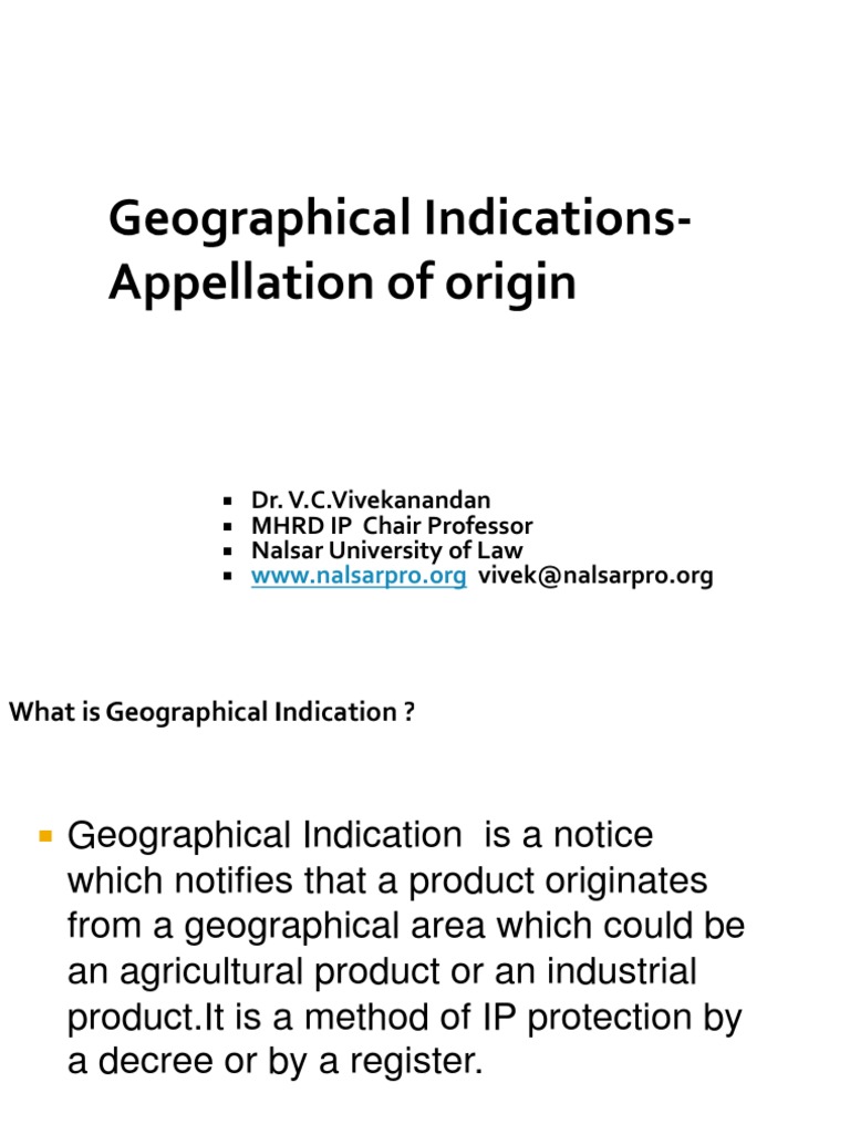 Geographical Indication | PDF | Government Information | Government