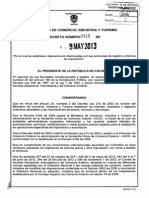 Decreto 925 9mayo2013 Registros Impo
