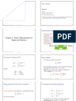 Test 1 Review: Chapter 2: Fourier Representation of Signals and Systems