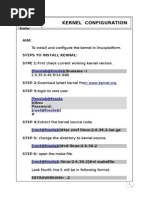 Kernel Configuration: To Install and Configure The Kernel in Linuxplatform