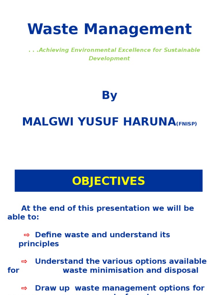 Waste Management | PDF | Waste Management | Economy And The Environment