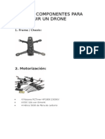 Lista de Componentes para Construir Un Drone