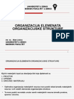 001 Organizacija Elemenata Organizacijske Strukture