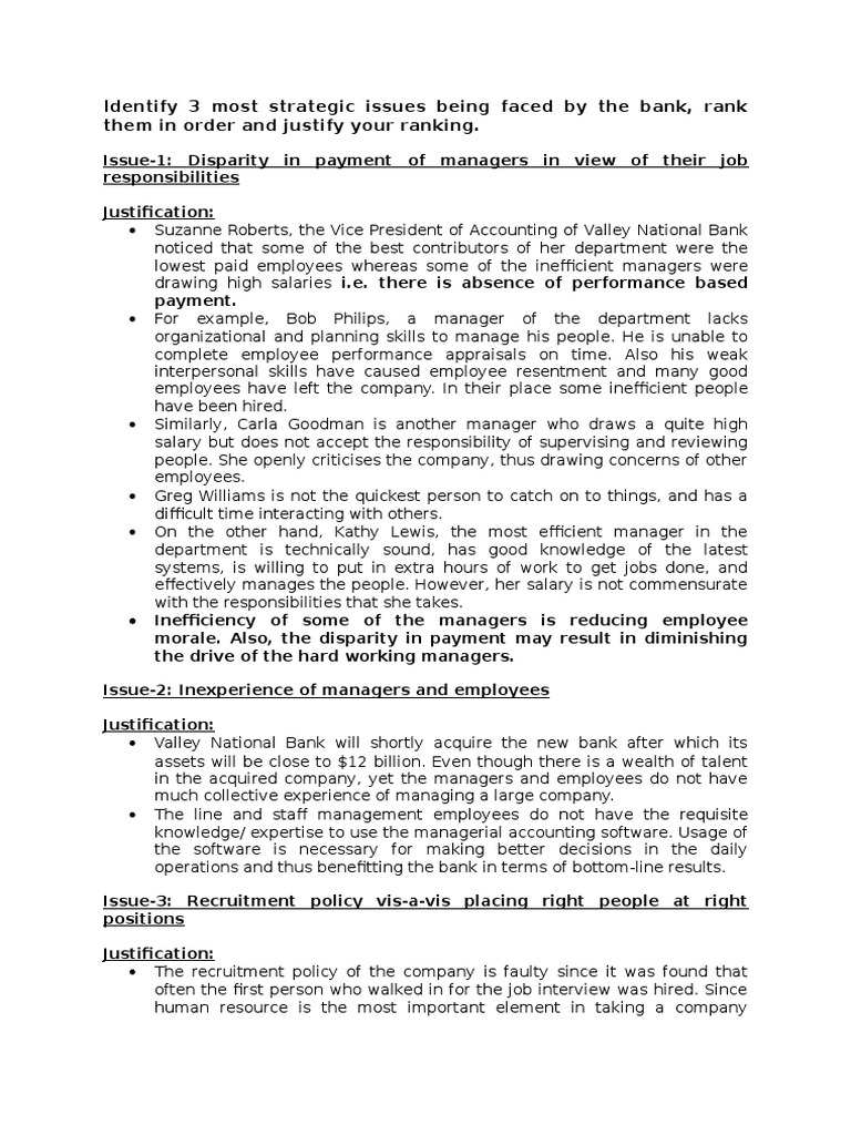 Valley National Bank PDF Employment Salary