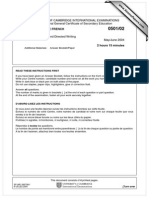 University of Cambridge International Examinations International General Certificate of Secondary Education