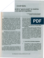 Arnold Spitta. Raices Ideològicas de La Guerra Sucia en America Latina (En Especial Argentina)