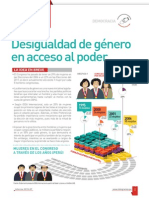 Desigualdad de género en acceso al poder