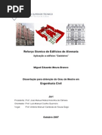 Reforço Sísmico de Edifícios de Alvenaria - Aplicação a Edifícios “Gaioleiros”