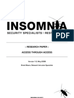 Insomnia Access Through Access