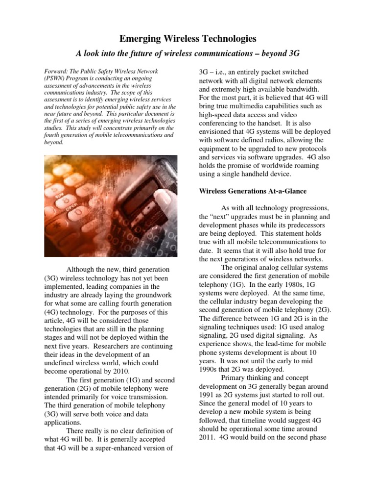 Look Future Wireless Communications Beyond3G | PDF | Technology ...