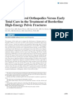 Damage Control Orthopedics Versus Early Total Care in the Treatment of Borderline High Energy Pelvic Fractures