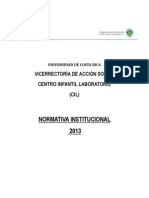 Normativa Institucional 2013