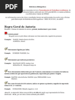 ABNT Referências Bibliográficas
