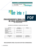 PET-PCD-PRO-001 Colocar en by Pass Separadores