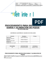 PET-PCD-PRO-003 Inspección Diaria y Alineación de Pozos