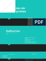 Clasificación de Materias Primas 506 Teoria