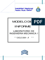 Modelo de INFORME de Mecanica