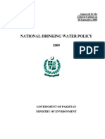 Pakistan Drinking Water Policy