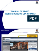 Manual de Apoyo Ingreso de Notas Docentes Intranet PDF