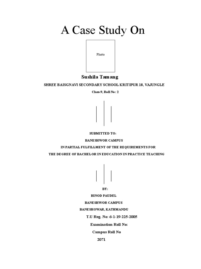 A Case Study Final | PDF