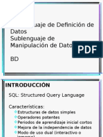 SQL DDL DML