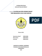 Laporan Praktikum Ekofisipar Hubungan Inter Dan Intra Spesies Parasit