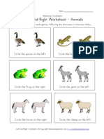 Left and Right Worksheet Left and Right Worksheet Left and Right Worksheet Left and Right Worksheet - Animals Animals Animals Animals