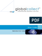 GC WebCollect Error Codes Overview 6.8.2