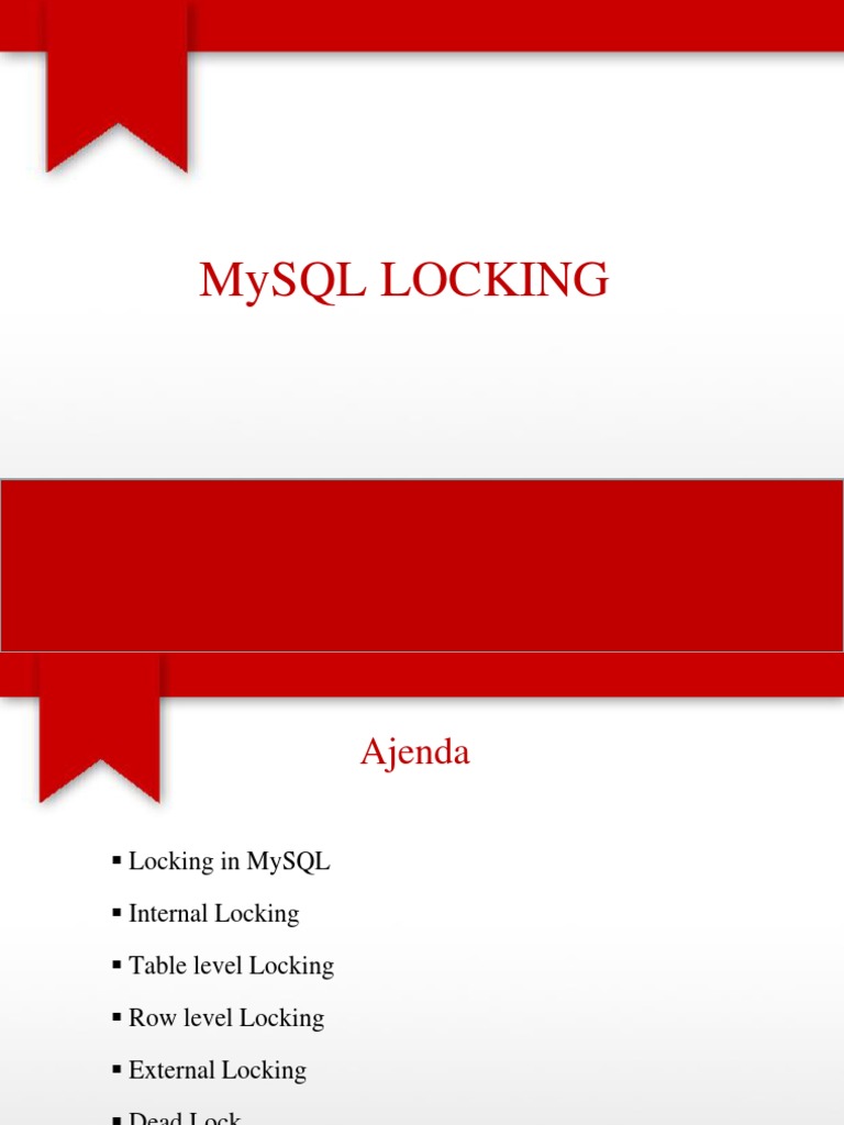 9) Locking in Mysql PDF My Sql Database Transaction
