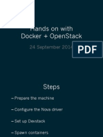 Hands On With Docker + Openstack: 24 September 2014