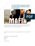 Luksemburški Ministar Financija Pierre Gramenga Pere Novac Sicilijanske Mafije Preko Fondacije Luxembourg PDF