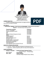 Resume - Sabillo Nilo (As of July 10 2015)